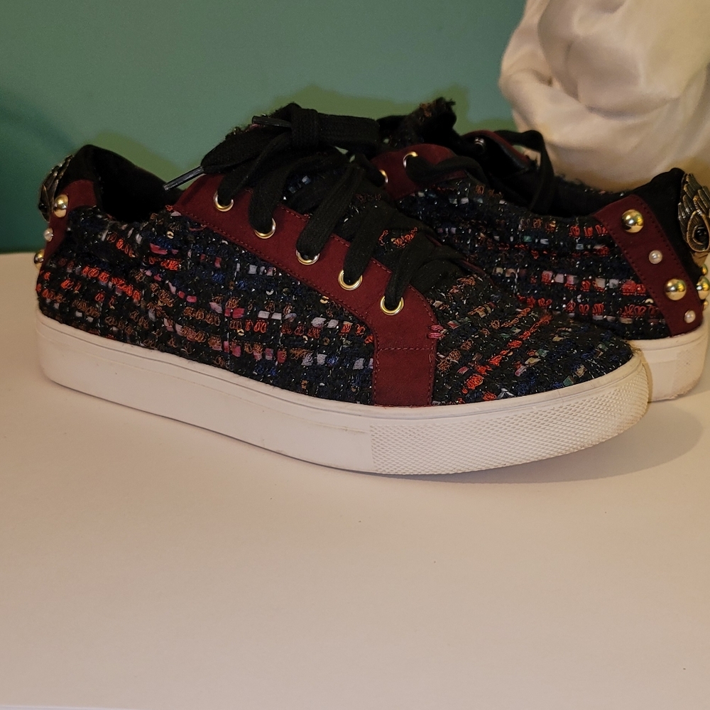 Stylish Women's Tweed Sneakers